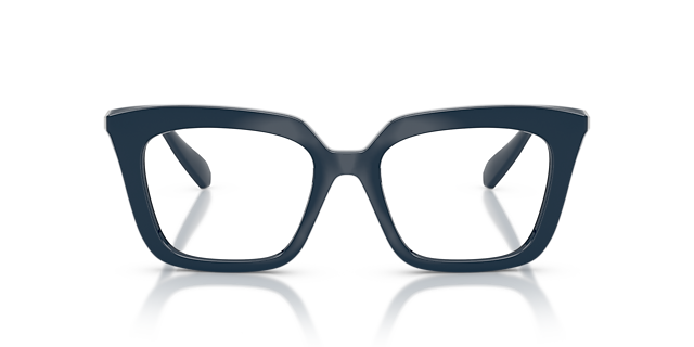 SK2043 Blauw KunststofEyeglass Frames van B24, Vooraanzicht