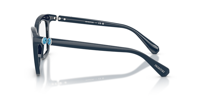 SK2043 Blauw KunststofEyeglass Frames van B24, Zijaanzicht