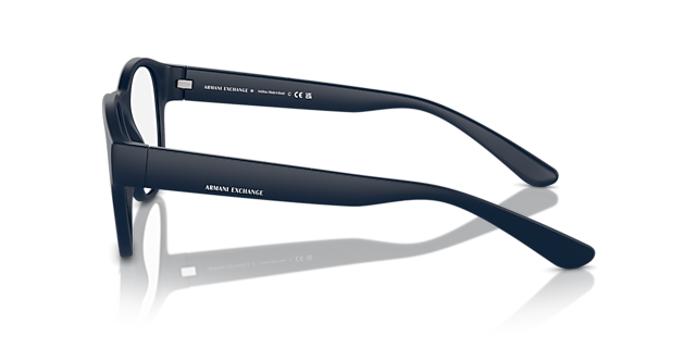 AX3110 Matblauw KunststofEyeglass Frames van B24, Zijaanzicht