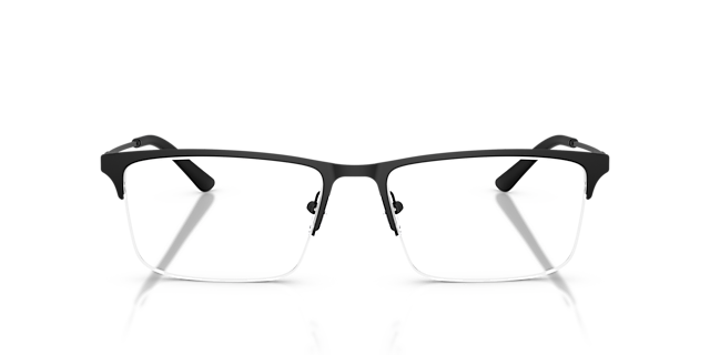 EA1177 Matt Schwarz MetallEyeglass Frames von B24, Vorderansicht