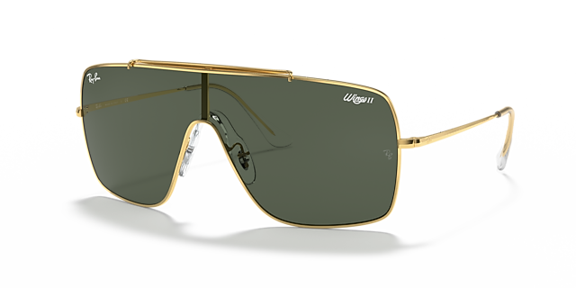 RB3697 Arista Gold MetallSunglass Frames von B24, Dreiviertelansicht