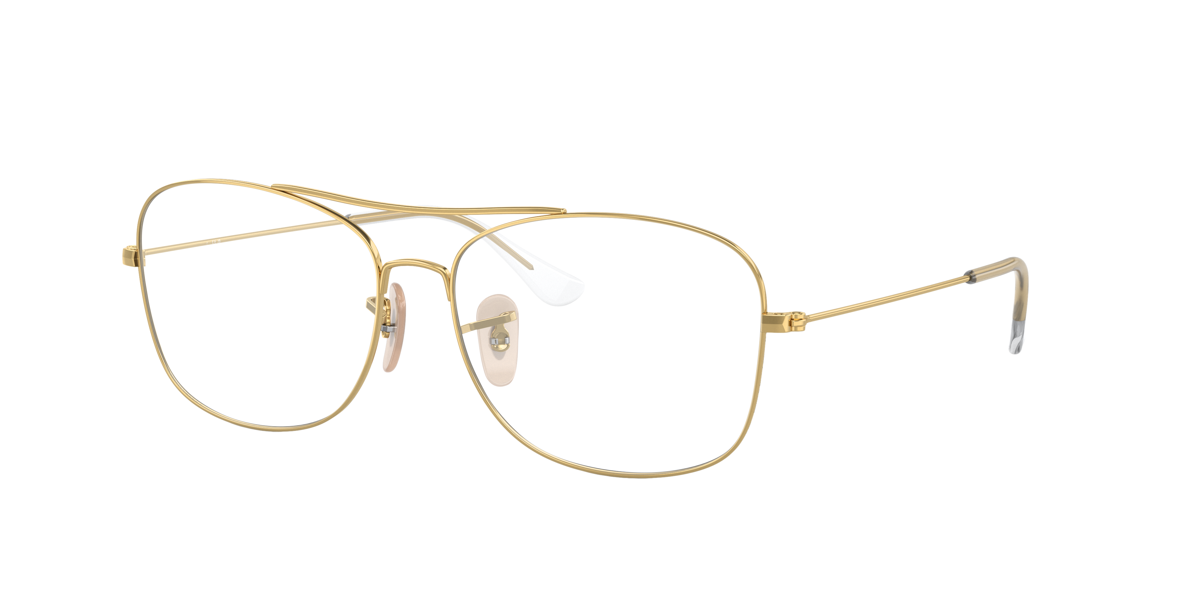 RB6499 Arista Gold MetallEyeglass Frames von B24, Dreiviertelansicht
