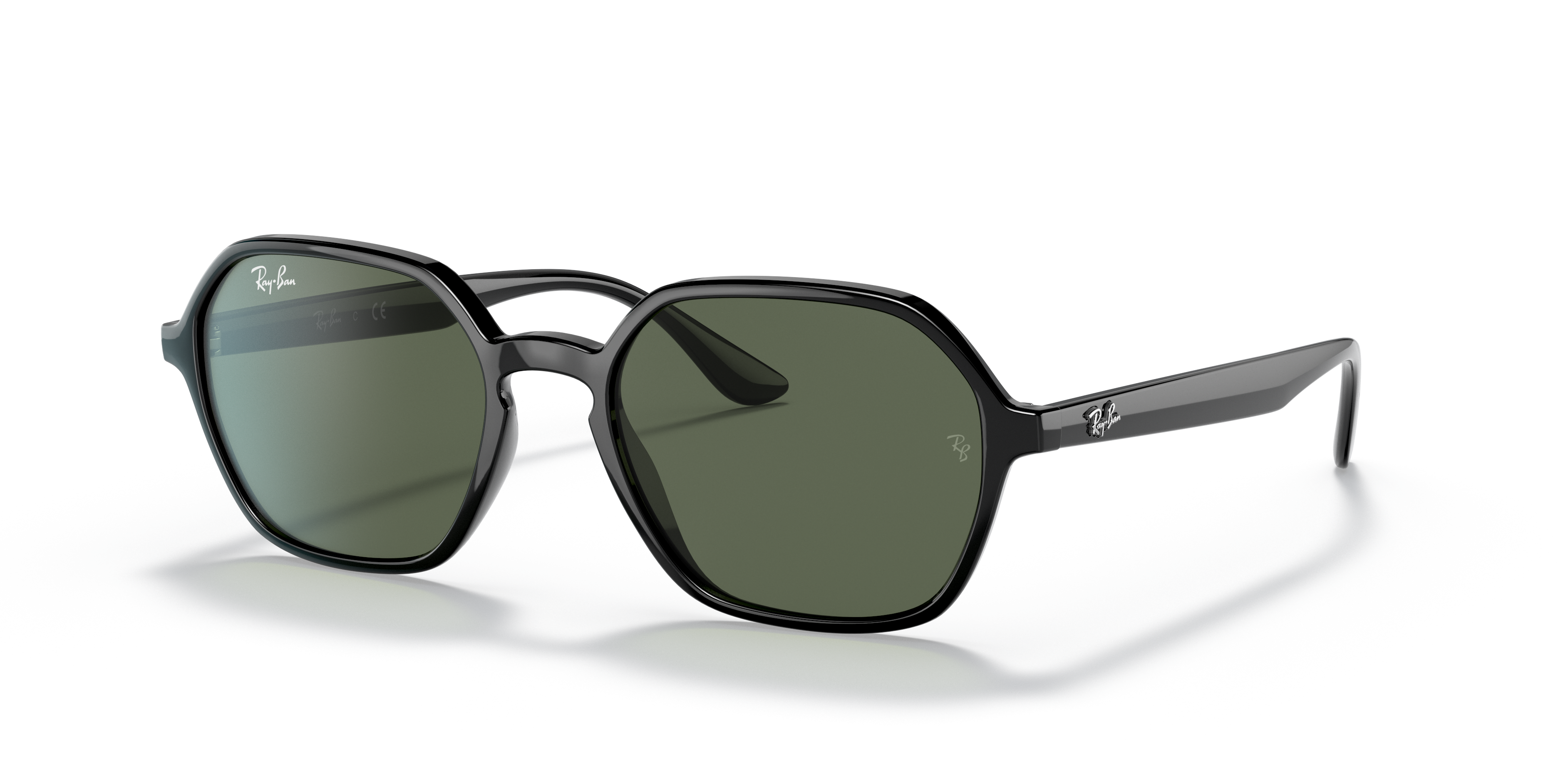 RB4361 Schwarz KunststoffSunglass Frames von B24, Dreiviertelansicht