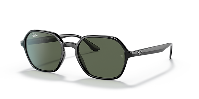 RB4361 Zwart KunststofSunglass Frames van B24, Hoekweergave