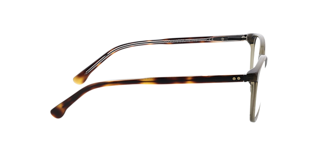 Kensington Green  &  Bilayer Havana Crystal AcetatEyeglass Frames von B24, Seitenansicht