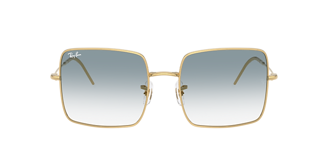 Square 1971 Reverse Arista Gold MetallSunglass Frames von B24, mit getönten Gläsern