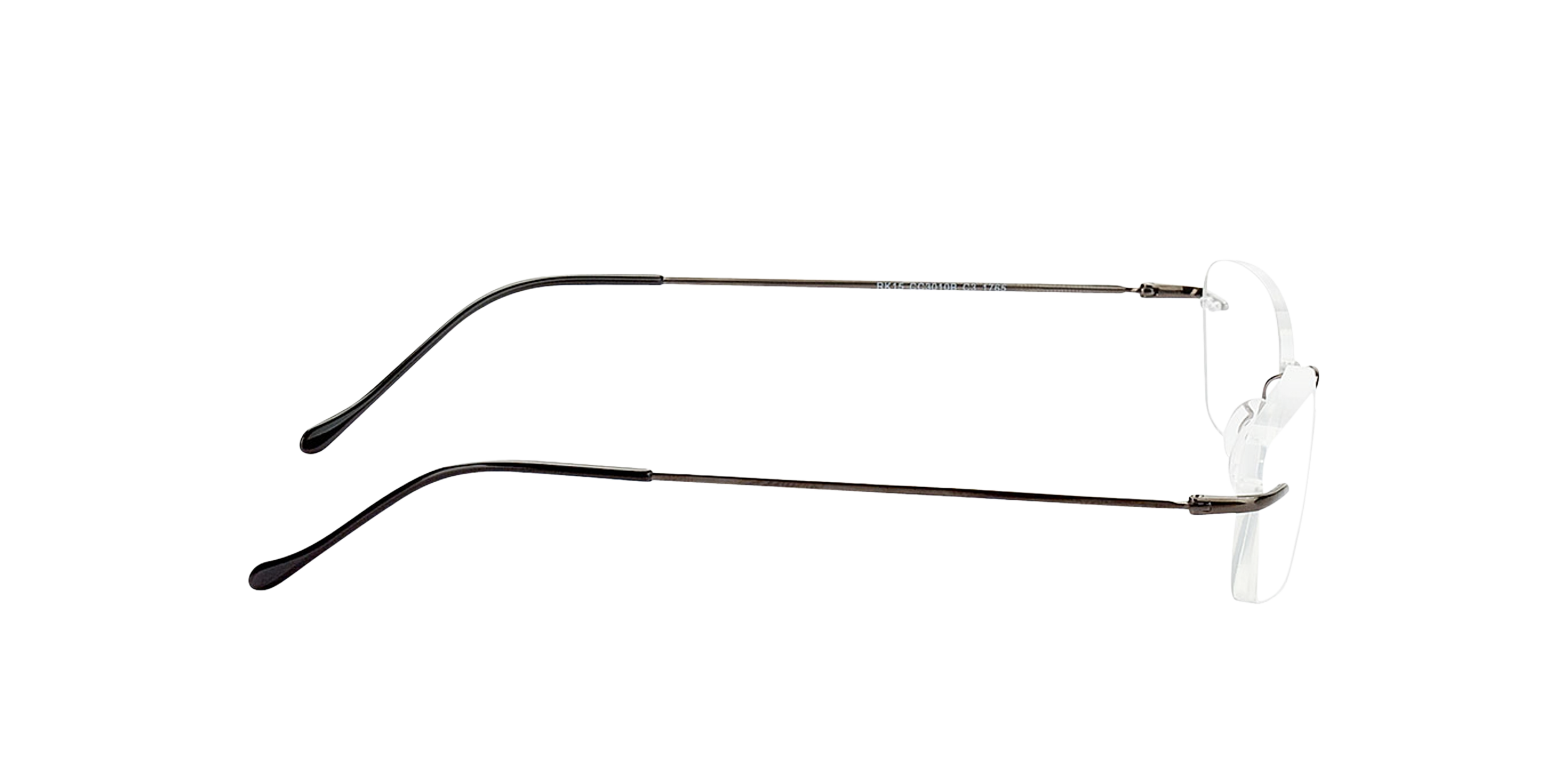 Bendigo Anthrazitgrau MetallEyeglass Frames von B24, Seitenansicht