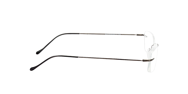 Bendigo Antraciet MetaalEyeglass Frames van B24, Zijaanzicht