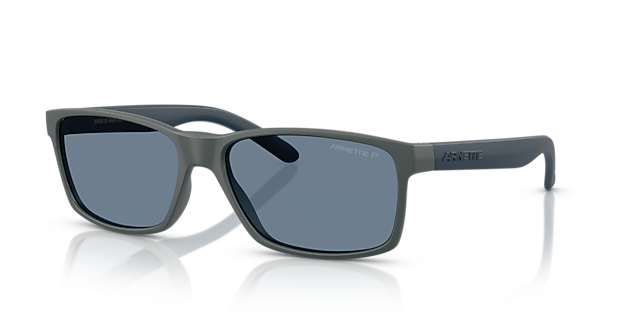 AN4185 Matte Dark Grey KunststoffSunglass Frames von B24, Dreiviertelansicht