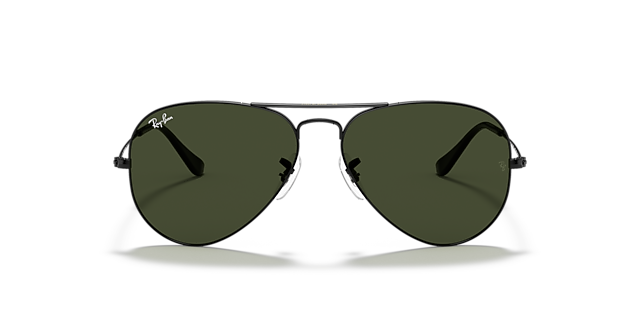 RB3025 Zwart MetaalSunglass Frames van B24, Vooraanzicht