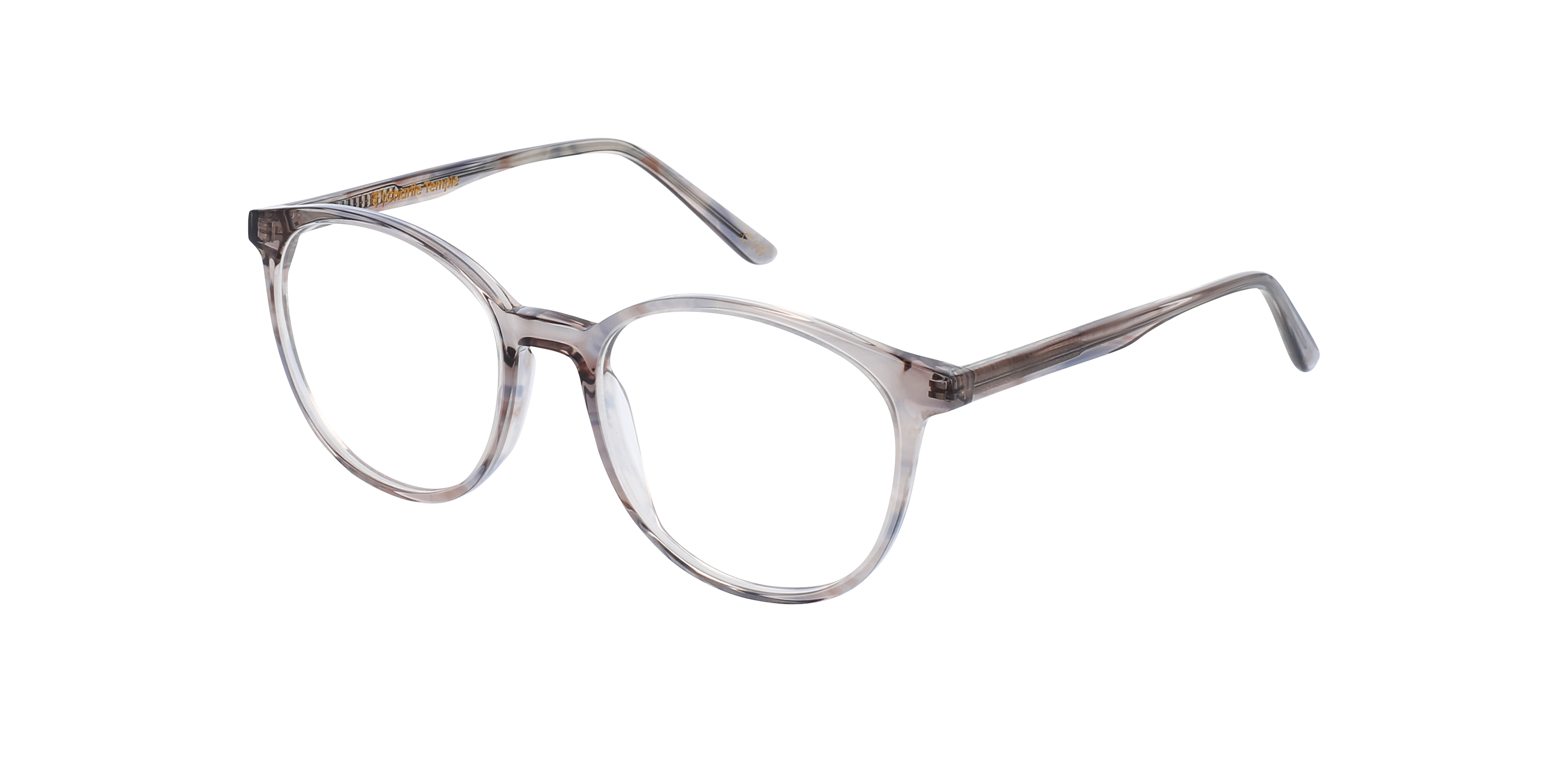 Sofia Marble Grey Stone AcetaatEyeglass Frames van B24, Hoekweergave