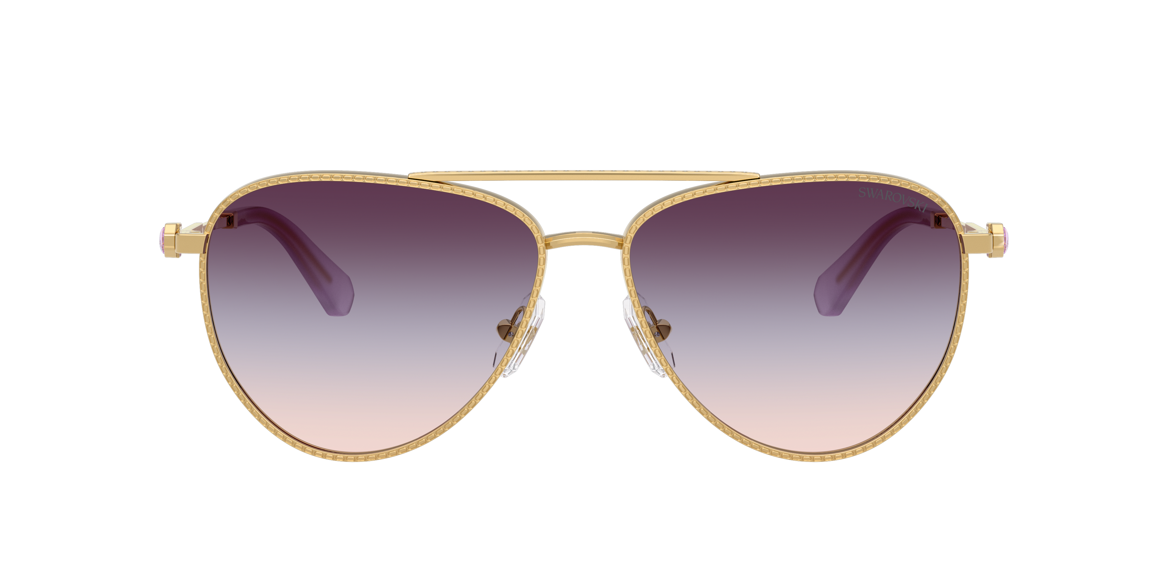 SK7031 Goud MetaalSunglass Frames van B24, met getinte lenzen