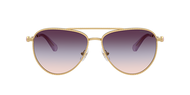 SK7031 Gold MetallSunglass Frames von B24, mit getönten Gläsern