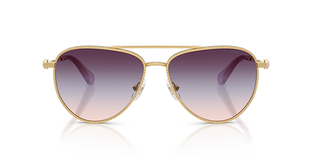 SK7031 Gold MetallSunglass Frames von B24, Vorderansicht