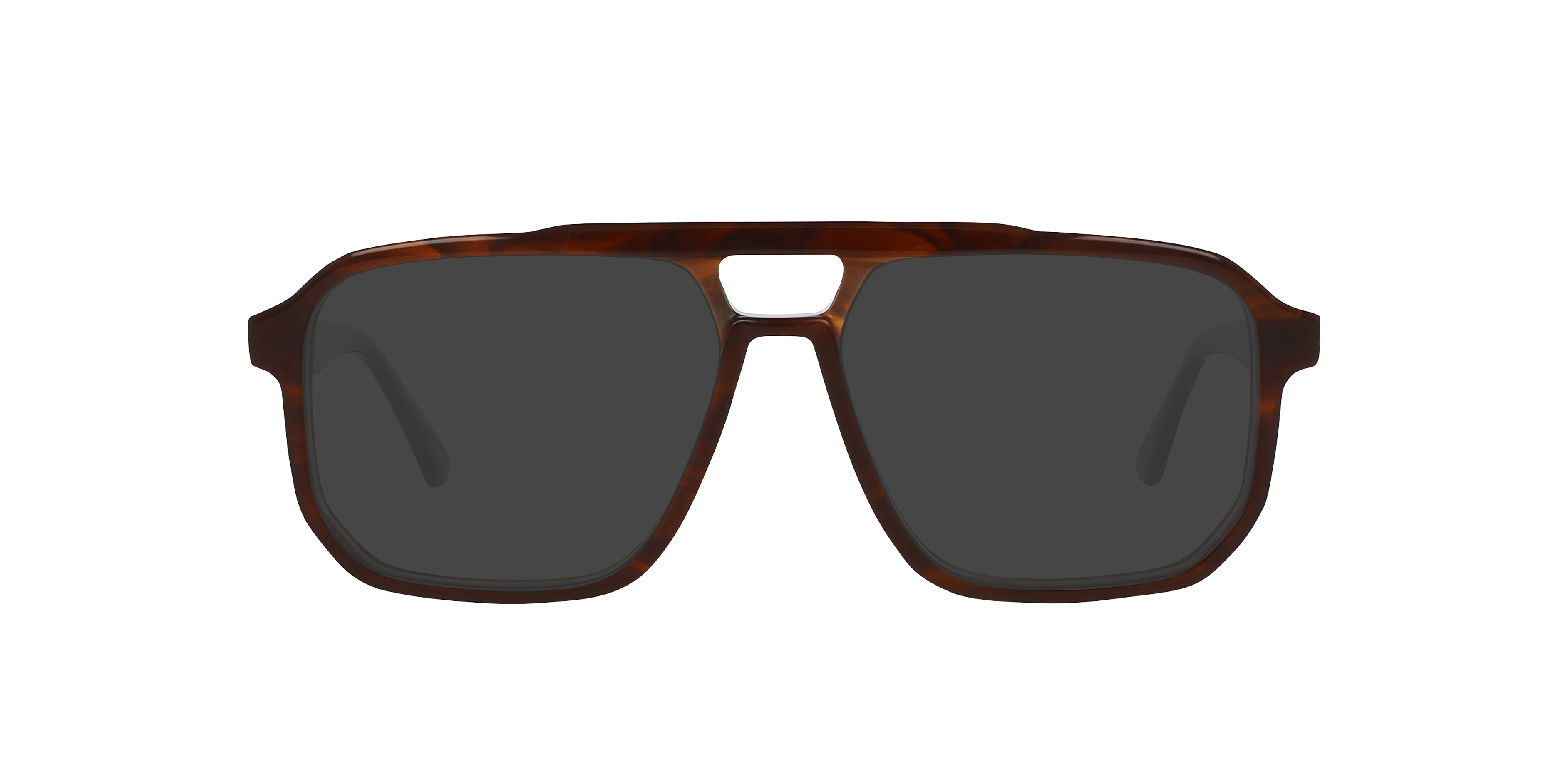 Craig Bahia Brown AcetatEyeglass Frames von B24, mit getönten Gläsern