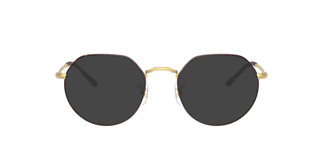 RB6465 Matte Havana On Matte Arista Gold MetallEyeglass Frames von B24, mit getönten Gläsern