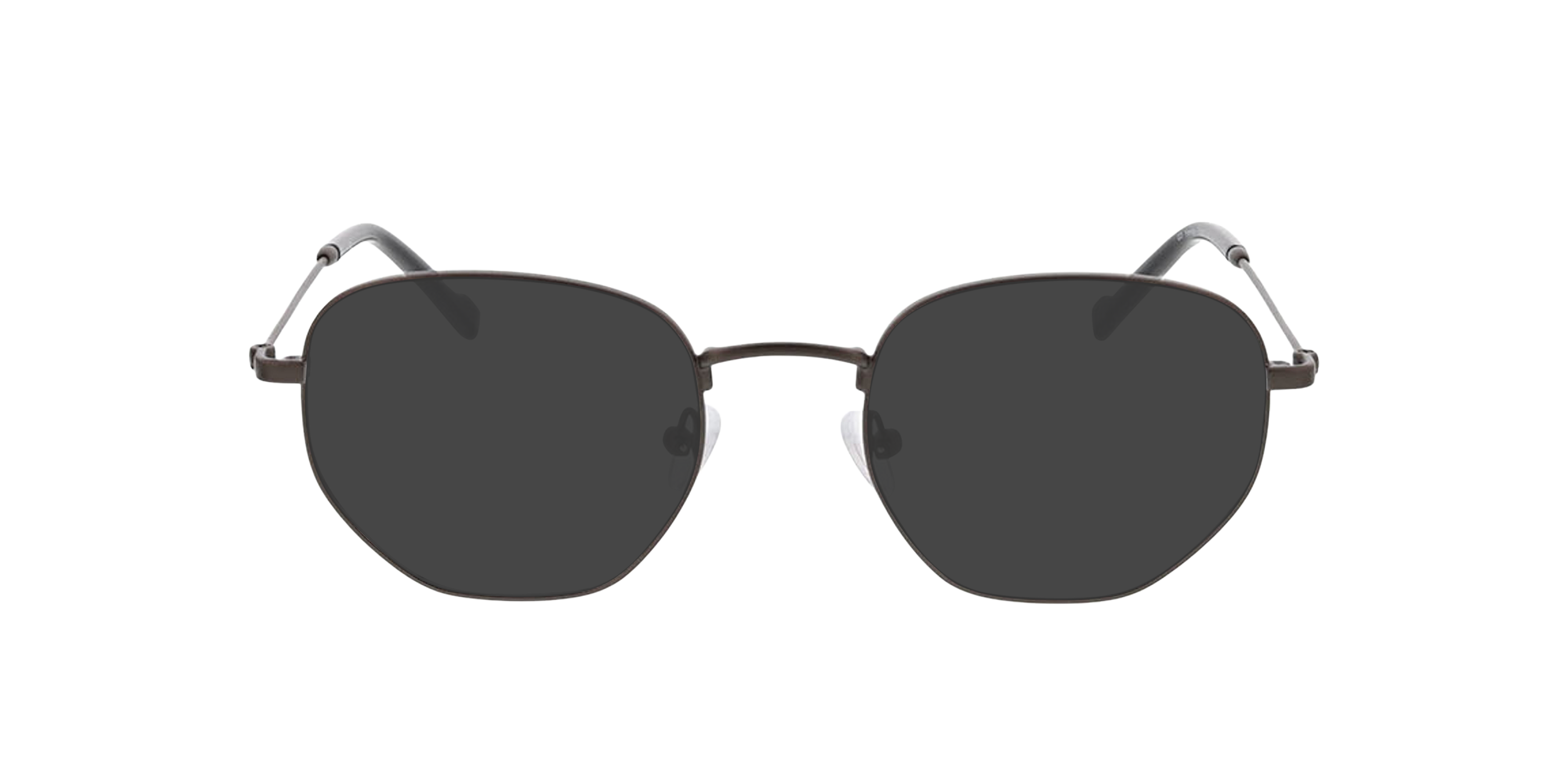 Halifax Mat gunmetal  &  zwart MetaalEyeglass Frames van B24, met getinte lenzen