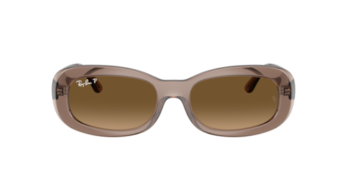 Ray-Ban - RB2221, Damen, Transparent Beige/Black, Größe: Large