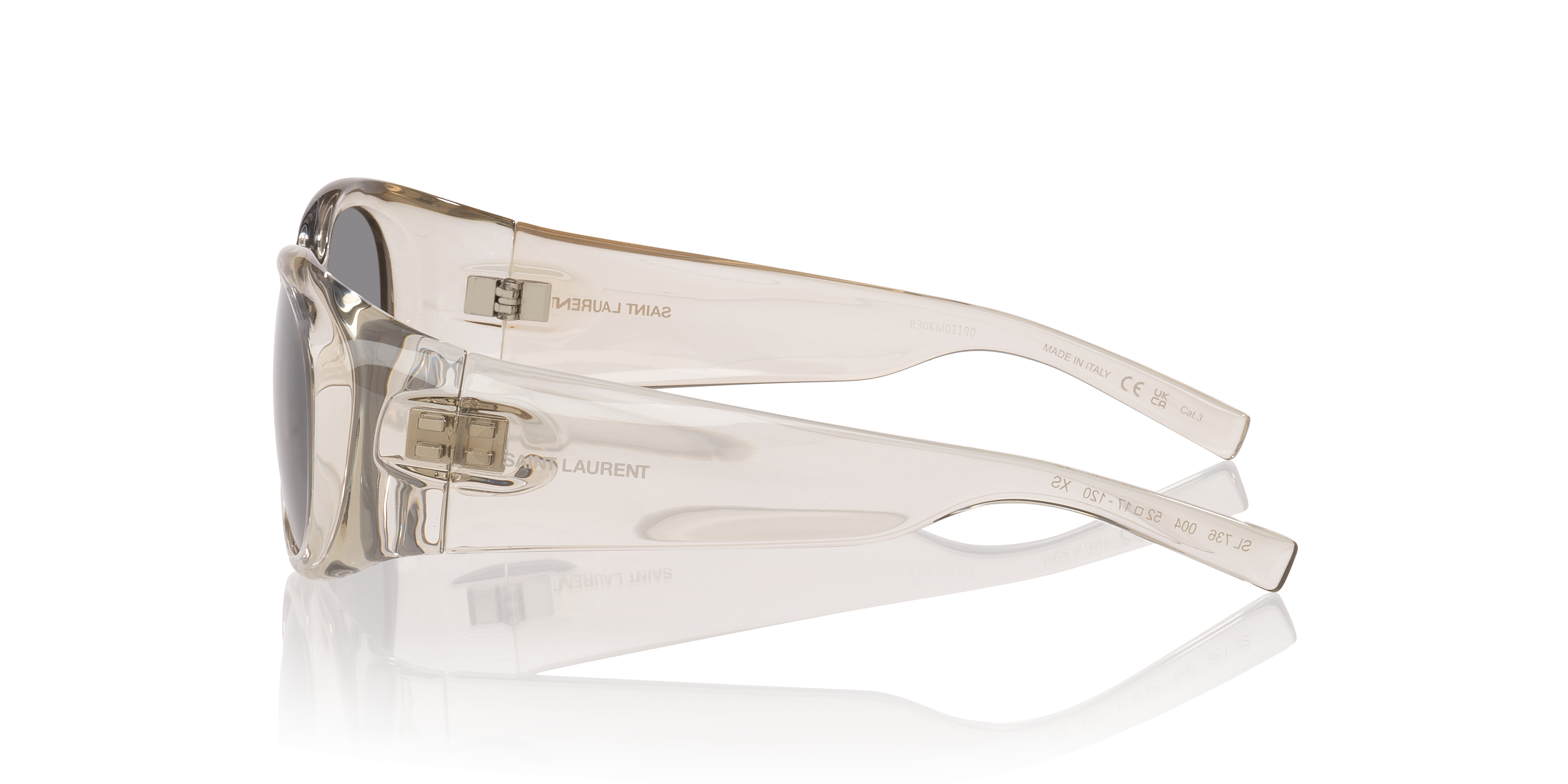 Sl 736 Brown Light KunststoffSunglass Frames von B24, Seitenansicht