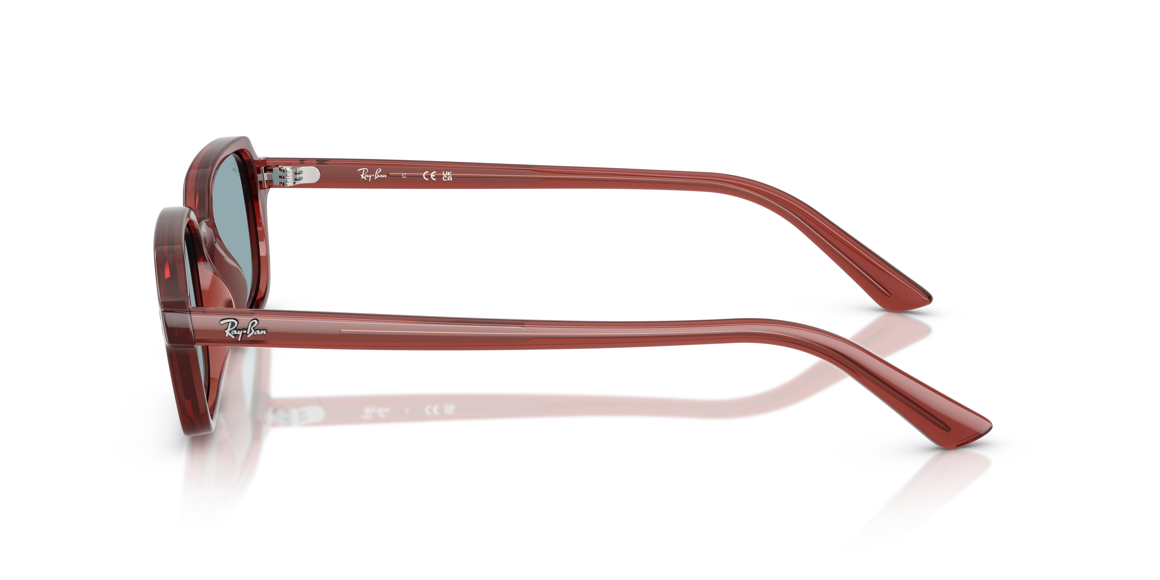 RB4455 Rosty Brown KunststofSunglass Frames van B24, Zijaanzicht