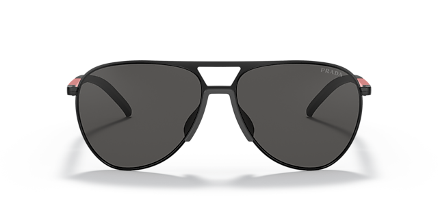 PS 51XS Matzwart MetaalSunglass Frames van B24, Vooraanzicht