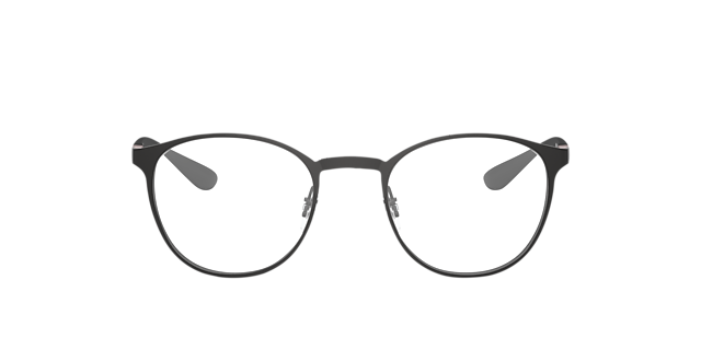 RB6355 Zwart MetaalEyeglass Frames van B24, Vooraanzicht