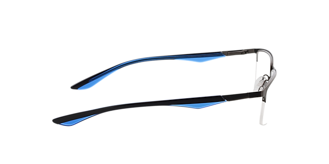 PU0064O Silber MetallEyeglass Frames von B24, Seitenansicht