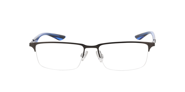 PU0064O Silber MetallEyeglass Frames von B24, Vorderansicht