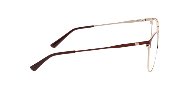 Yorkville Burgunder & Gold MetallEyeglass Frames von B24, Seitenansicht