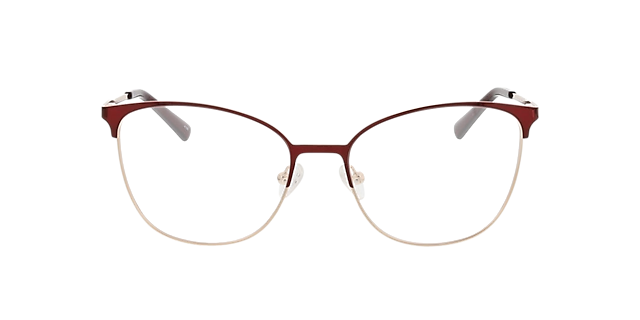 Yorkville Burgunder & Gold MetallEyeglass Frames von B24, Vorderansicht