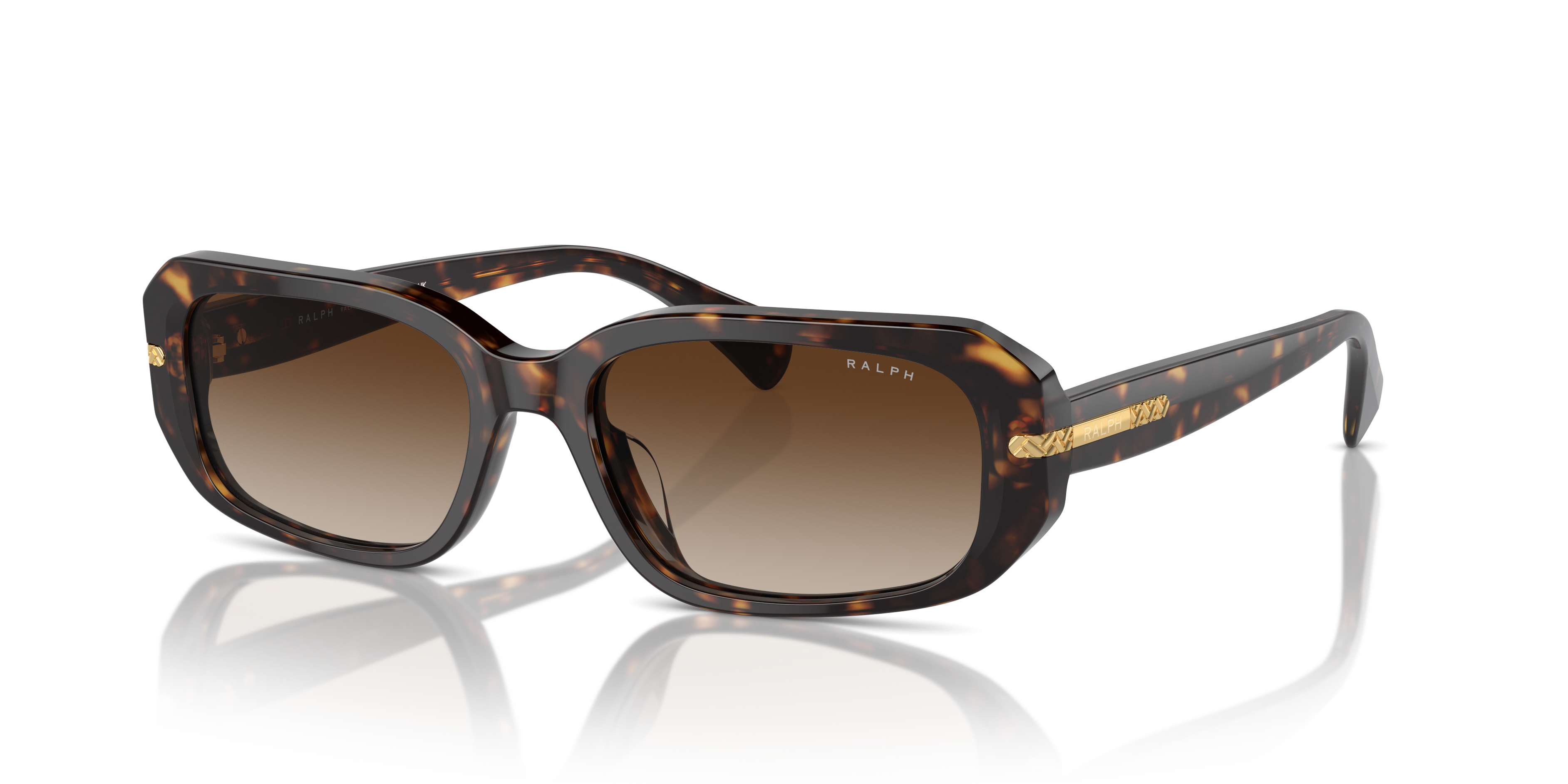 RA5311U Glanzend donker Havana AcetaatSunglass Frames van B24, Hoekweergave