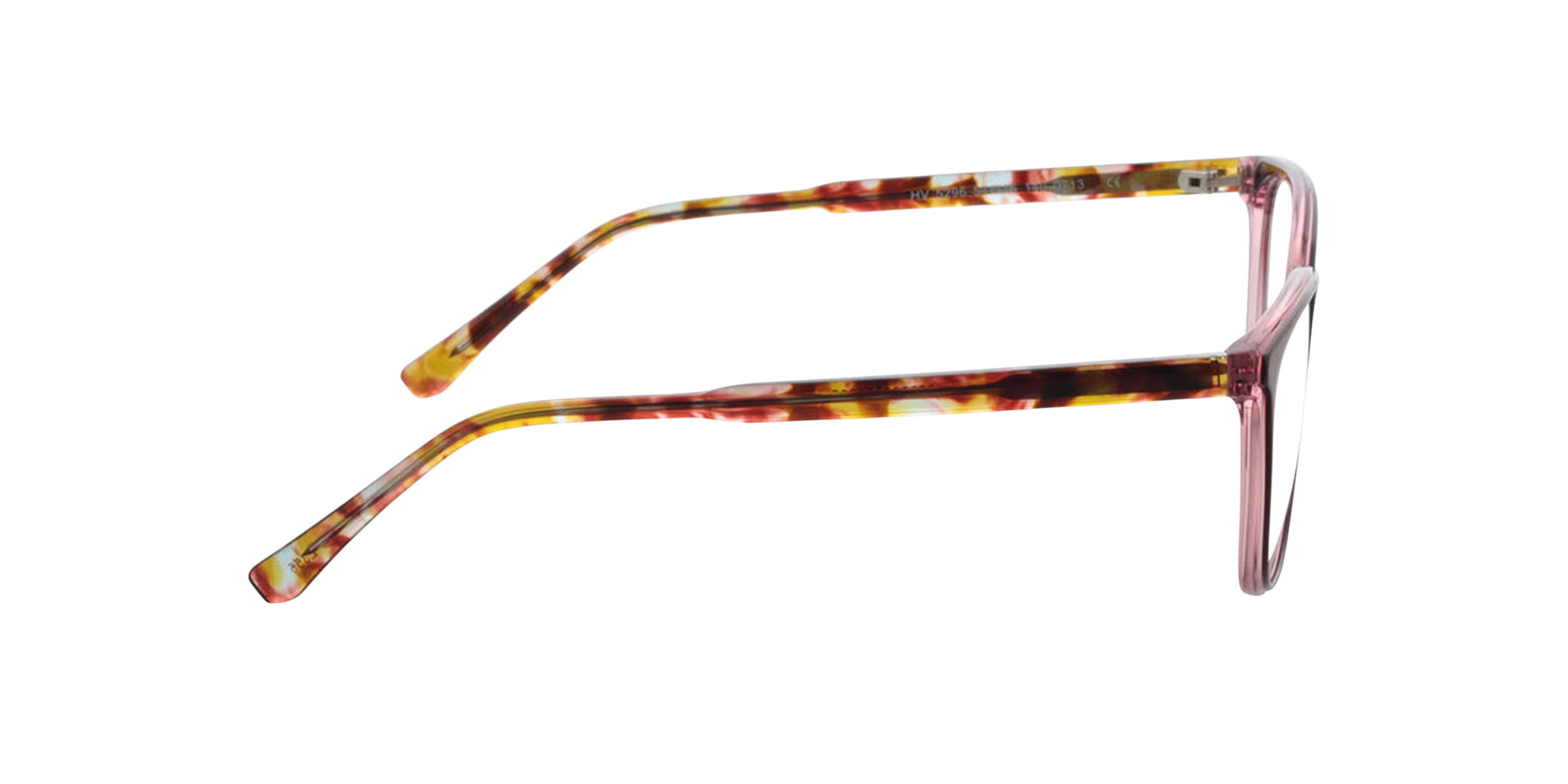 Milano Tweelaags kristal bordeauxrood AcetaatEyeglass Frames van B24, Zijaanzicht