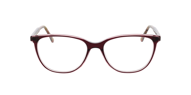 Milano Bilayer Crystal Burgundy AcetatEyeglass Frames von B24, Vorderansicht