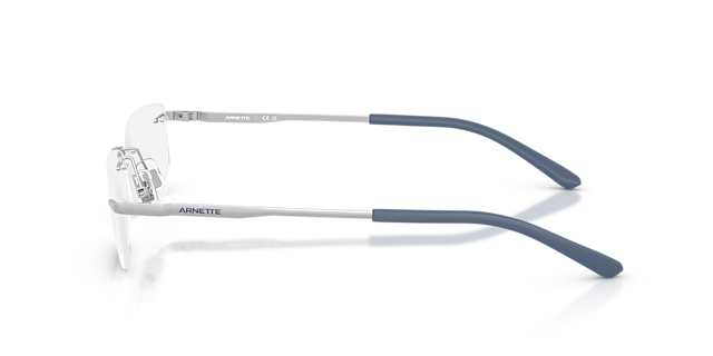 AN6150 Matte Silver MetaalEyeglass Frames van B24, Zijaanzicht