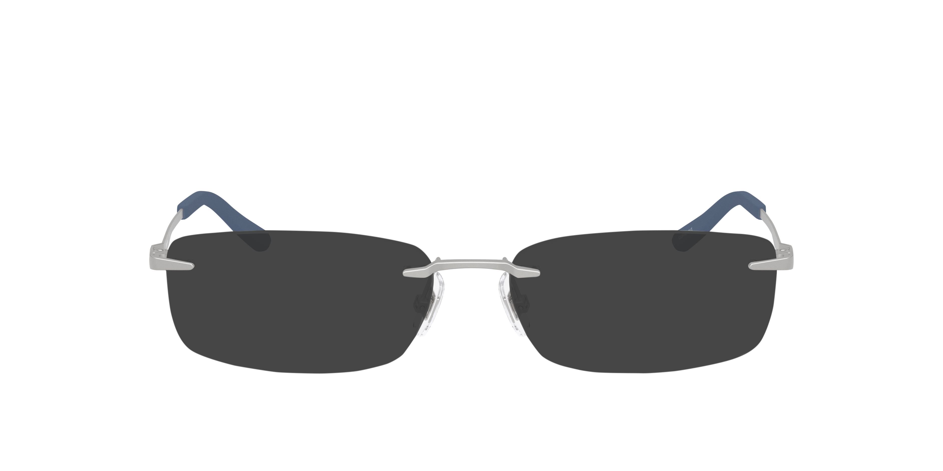 AN6150 Matte Silver MetaalEyeglass Frames van B24, met getinte lenzen