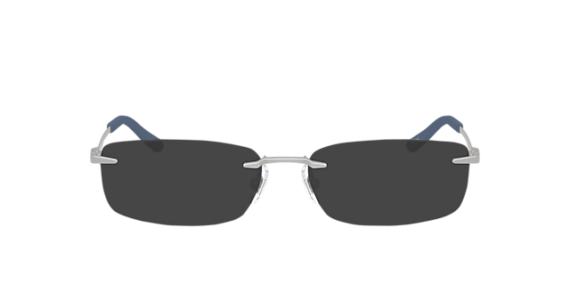 AN6150 Matte Silver MetaalEyeglass Frames van B24, met getinte lenzen