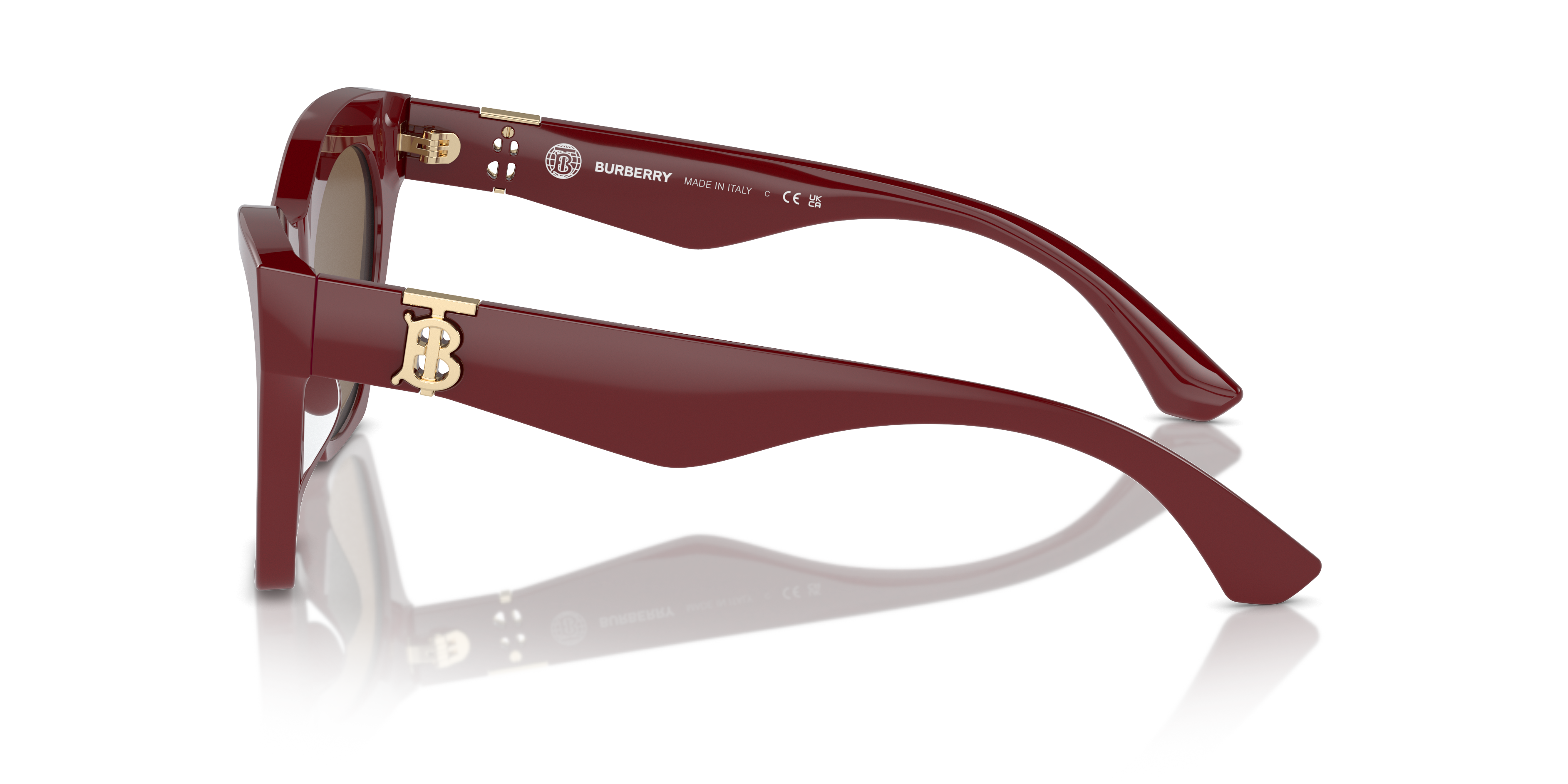 BE4420U Bordeaux AcetaatSunglass Frames van B24, Zijaanzicht