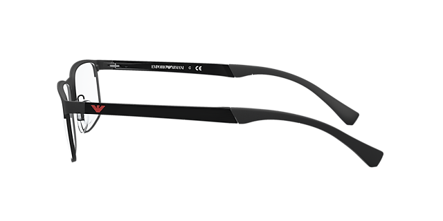 EA1112 Rubber zwart MetaalEyeglass Frames van B24, Zijaanzicht