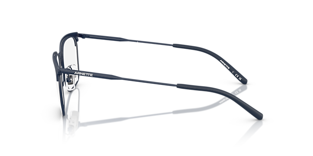 AN6136 Matte Dark Blue & Gunmetal MetallEyeglass Frames von B24, Seitenansicht