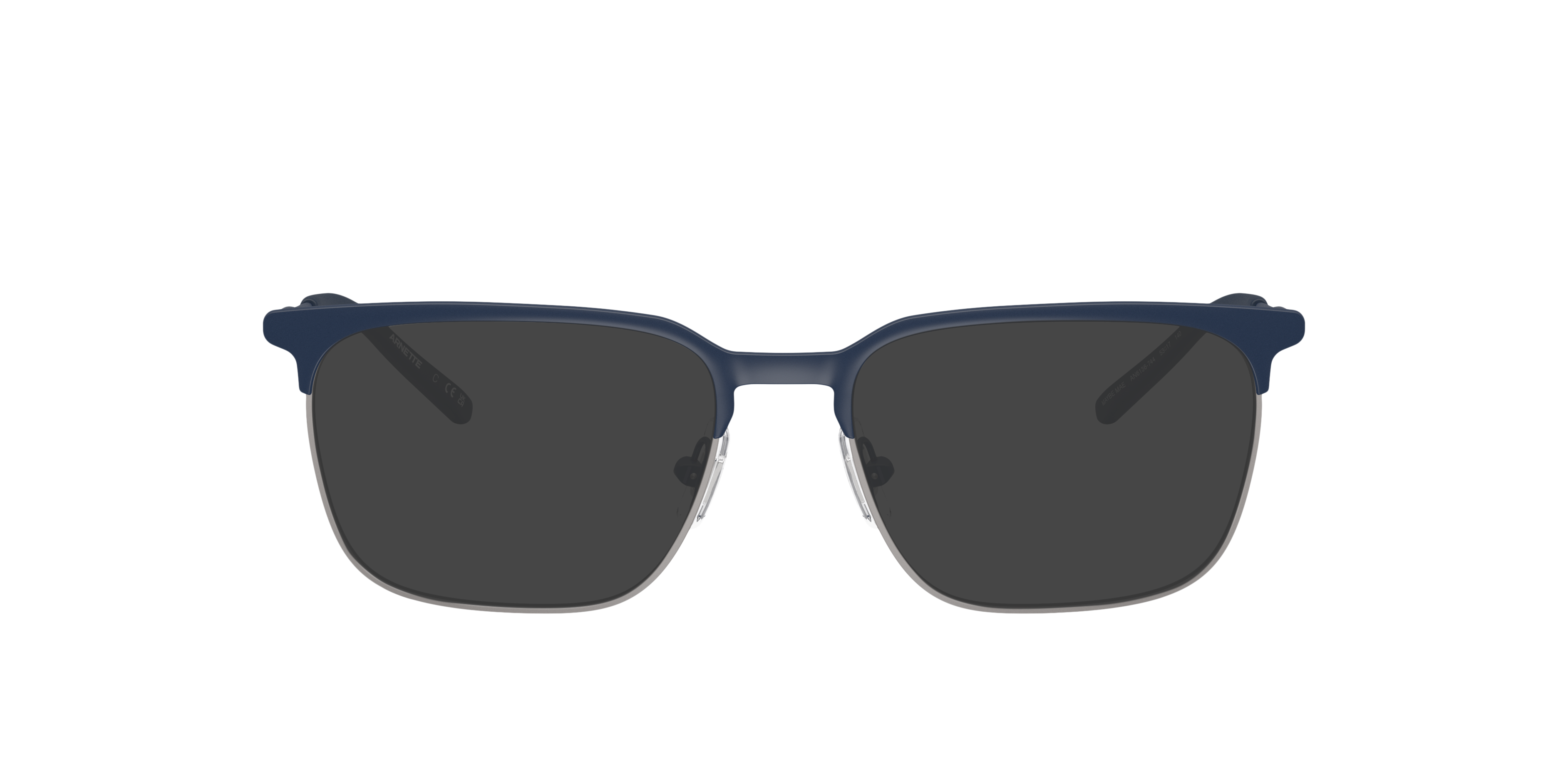 AN6136 Matte Dark Blue & Gunmetal MetallEyeglass Frames von B24, mit getönten Gläsern