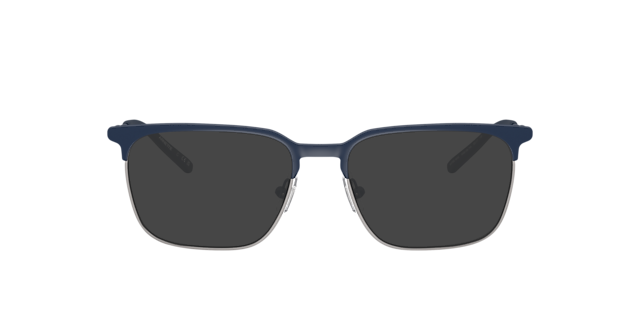 AN6136 Matte Dark Blue & Gunmetal MetallEyeglass Frames von B24, mit getönten Gläsern