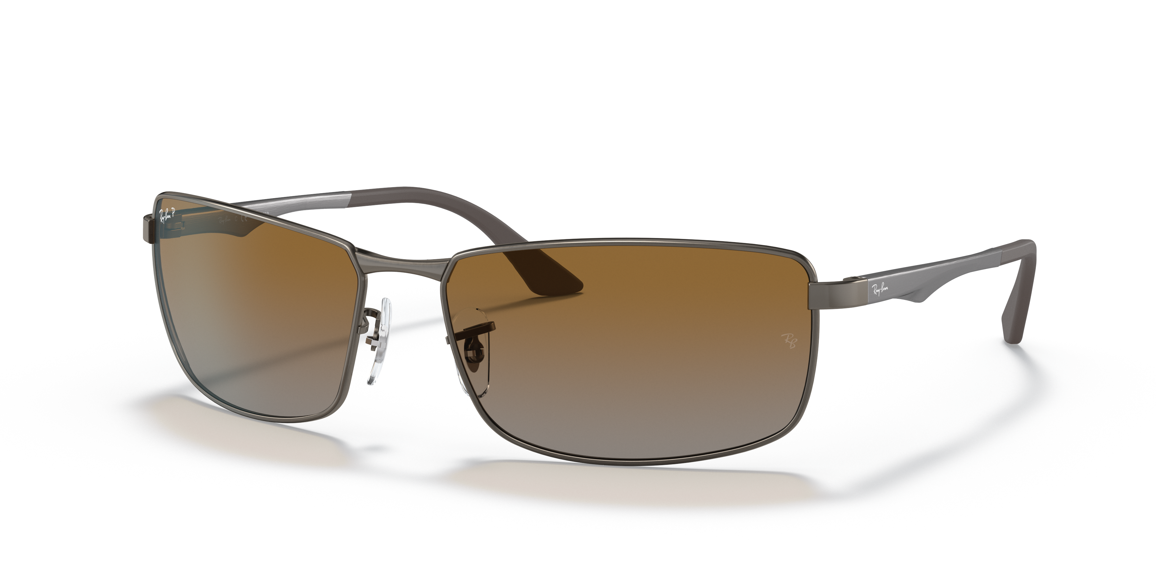 RB3498 Gunmetal MetallSunglass Frames von B24, Dreiviertelansicht