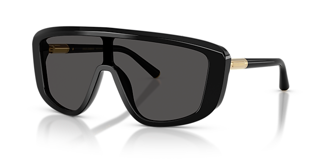 DG4520 Zwart AcetaatSunglass Frames van B24, Hoekweergave