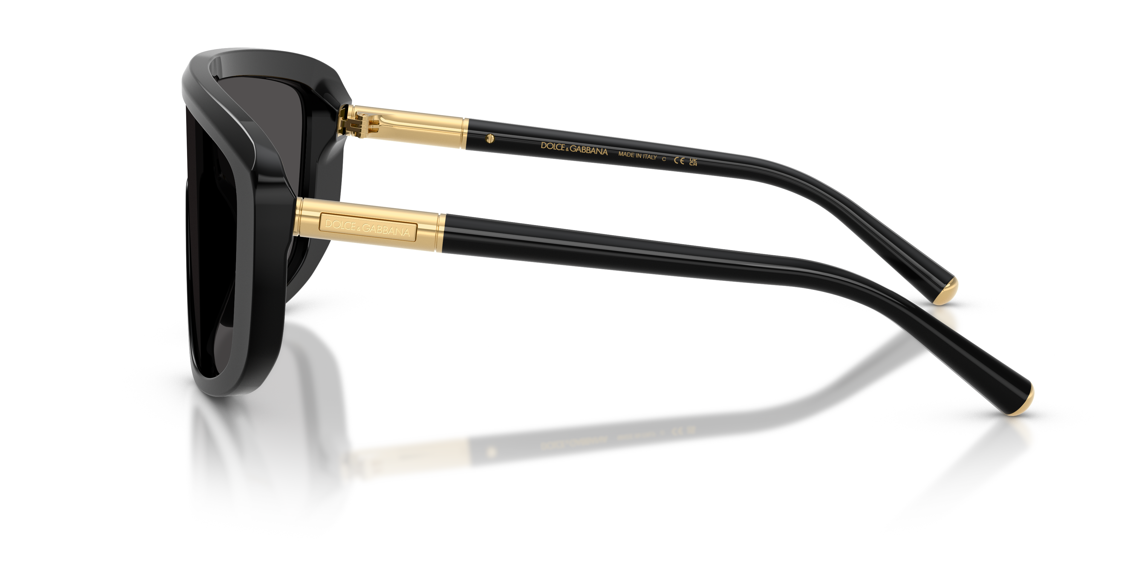 DG4520 Schwarz AcetatSunglass Frames von B24, Seitenansicht