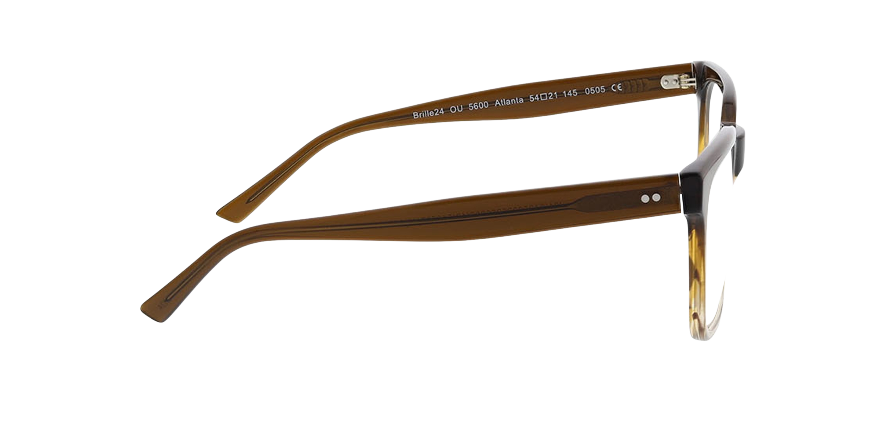 Atlanta Gradiënt bruin AcetaatEyeglass Frames van B24, Zijaanzicht