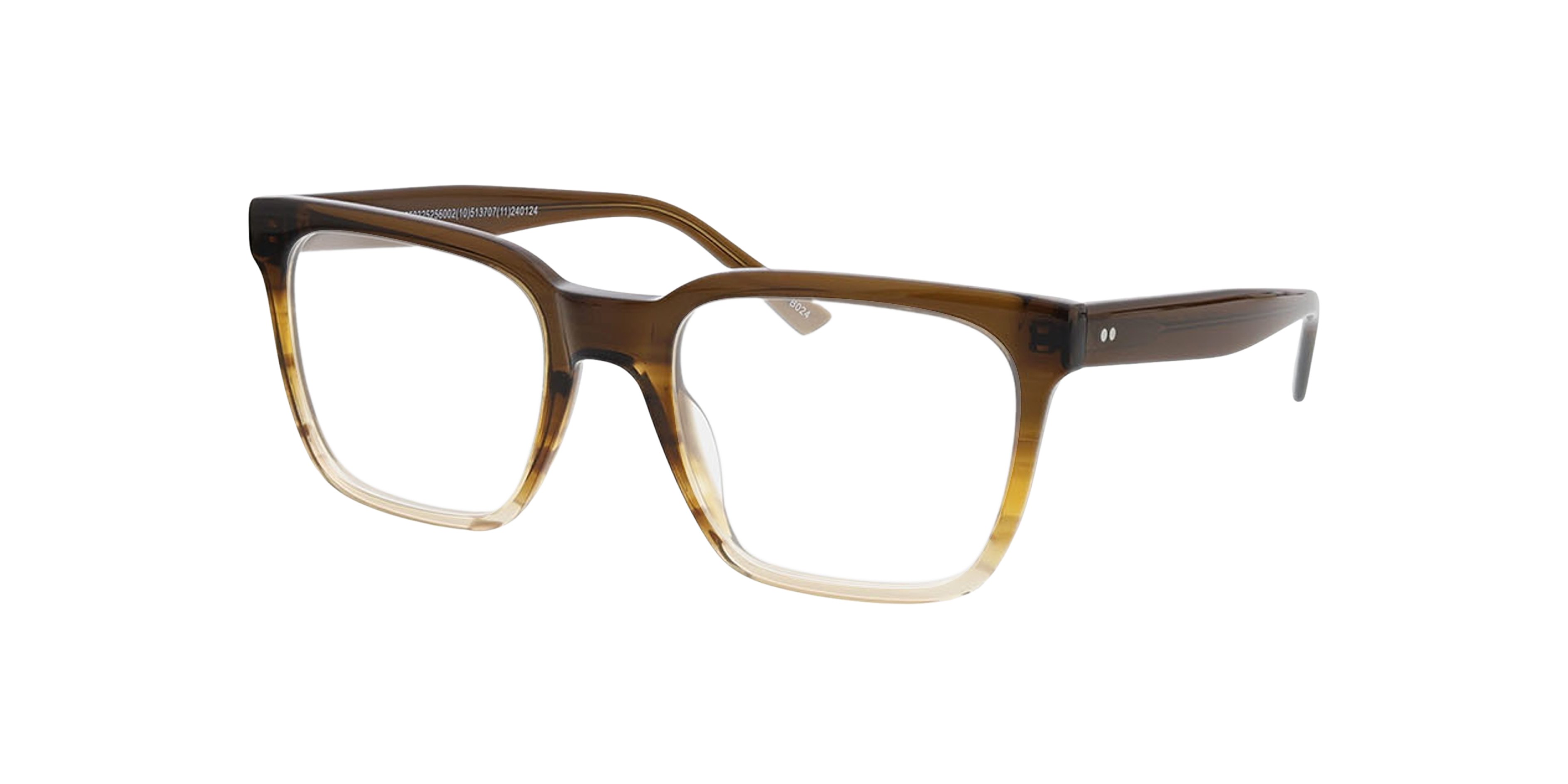 Atlanta Gradiënt bruin AcetaatEyeglass Frames van B24, Hoekweergave