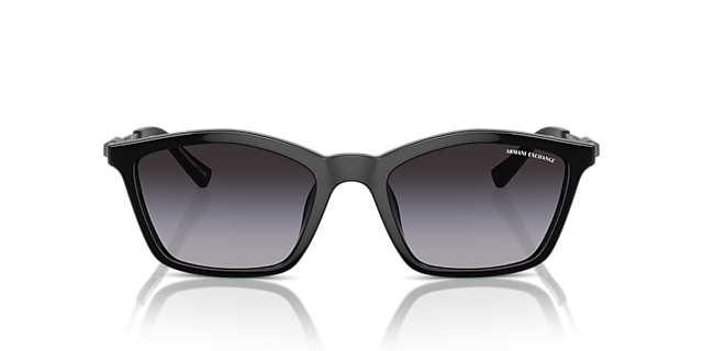 AX4146SU Schwarz glänzend KunststoffSunglass Frames von B24, Vorderansicht