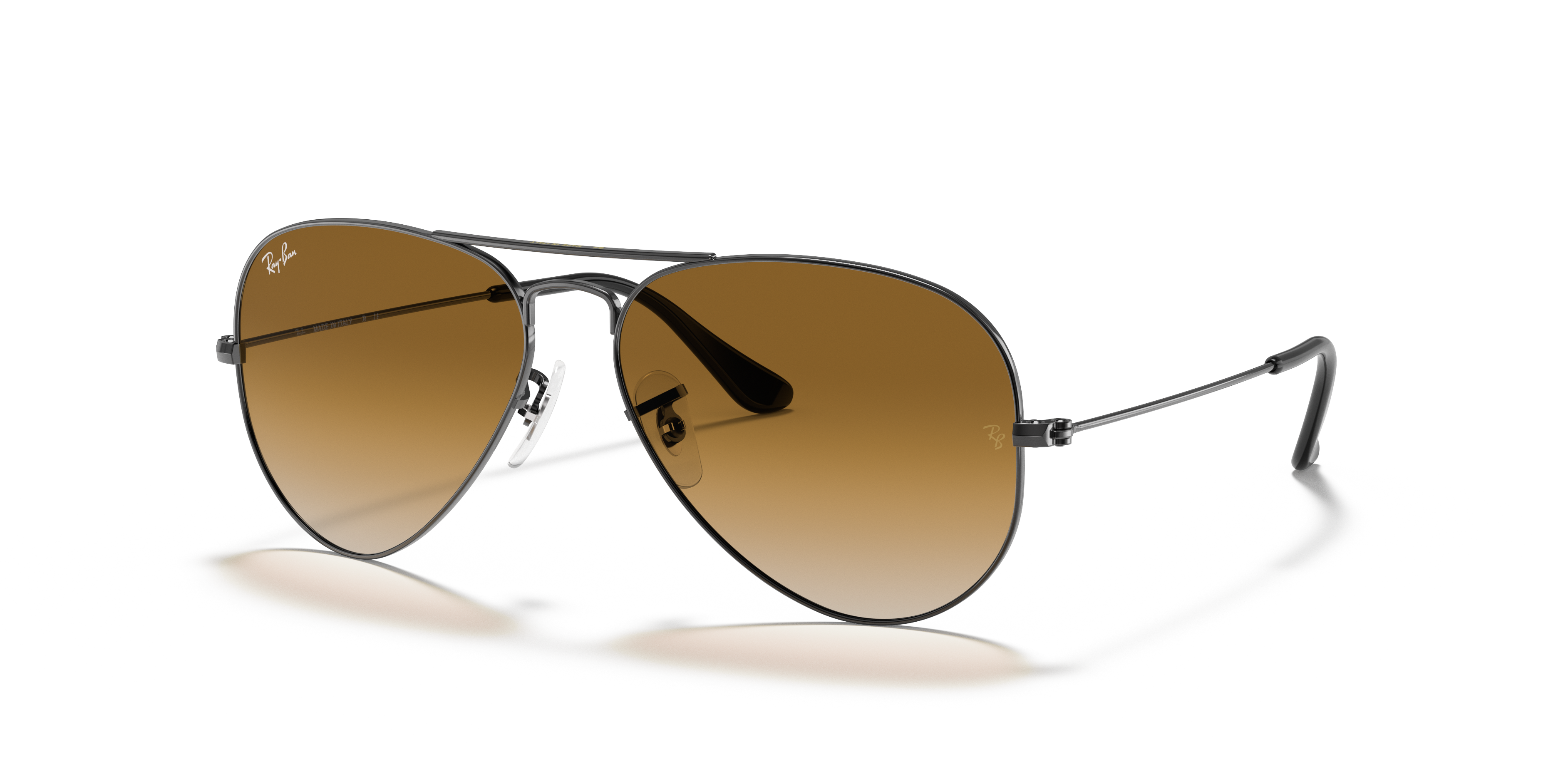 RB3025 Staalgrijs MetaalSunglass Frames van B24, Hoekweergave