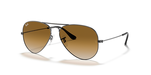 RB3025 Gunmetal MetallSunglass Frames von B24, Dreiviertelansicht
