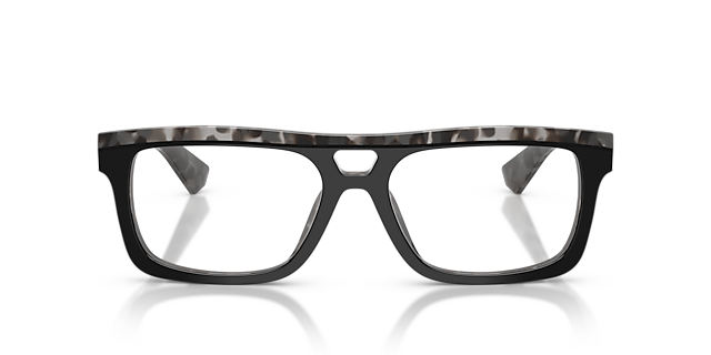 DG3431 Black On Grey Havana AcetatEyeglass Frames von B24, Vorderansicht